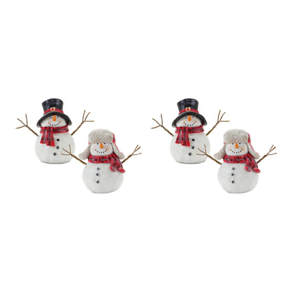Snowman with Scarf Figurine