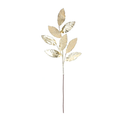 Glittered Leaf Spray
