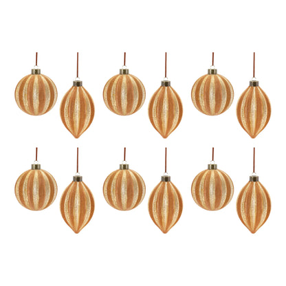 Ribbed Glass Ornamnet