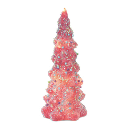 LED Tree with Rainbow Pearl Ornaments
