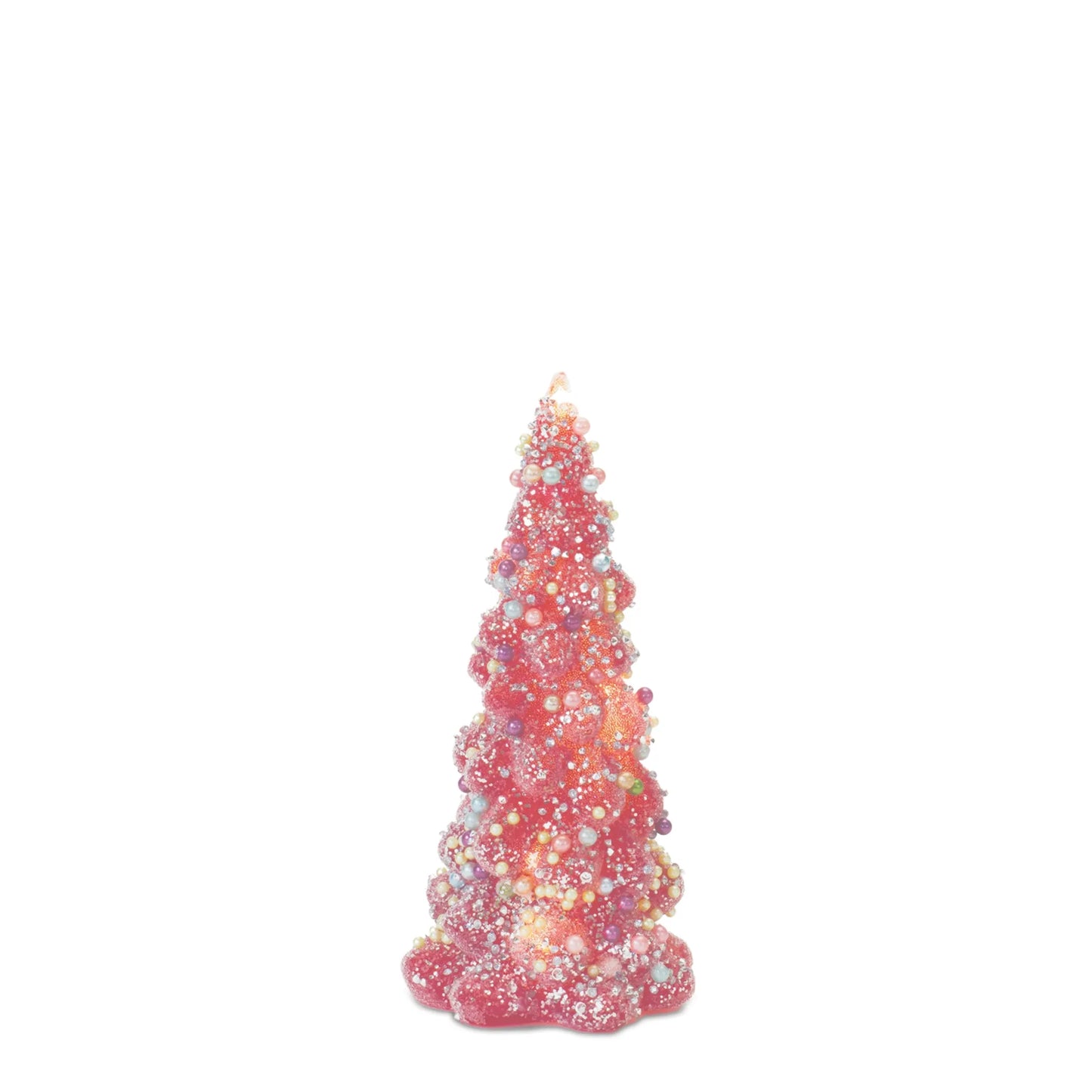 LED Tree with Rainbow Pearl Ornaments
