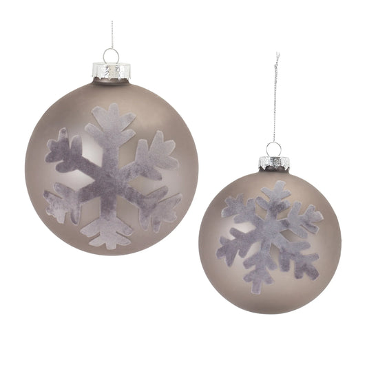 Snowflake Ball Ornament  - Materials: Glass | DÃƒÂ©cor  style: Traditional