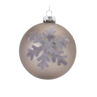 Snowflake Ball Ornament  - Materials: Glass | DÃƒÂ©cor  style: Traditional