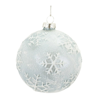 Snowflake Ball Ornament  - Materials: Glass | DÃƒÂ©cor  style: Traditional