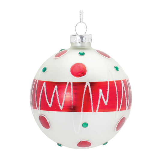Whimsical Glass Ball Ornament