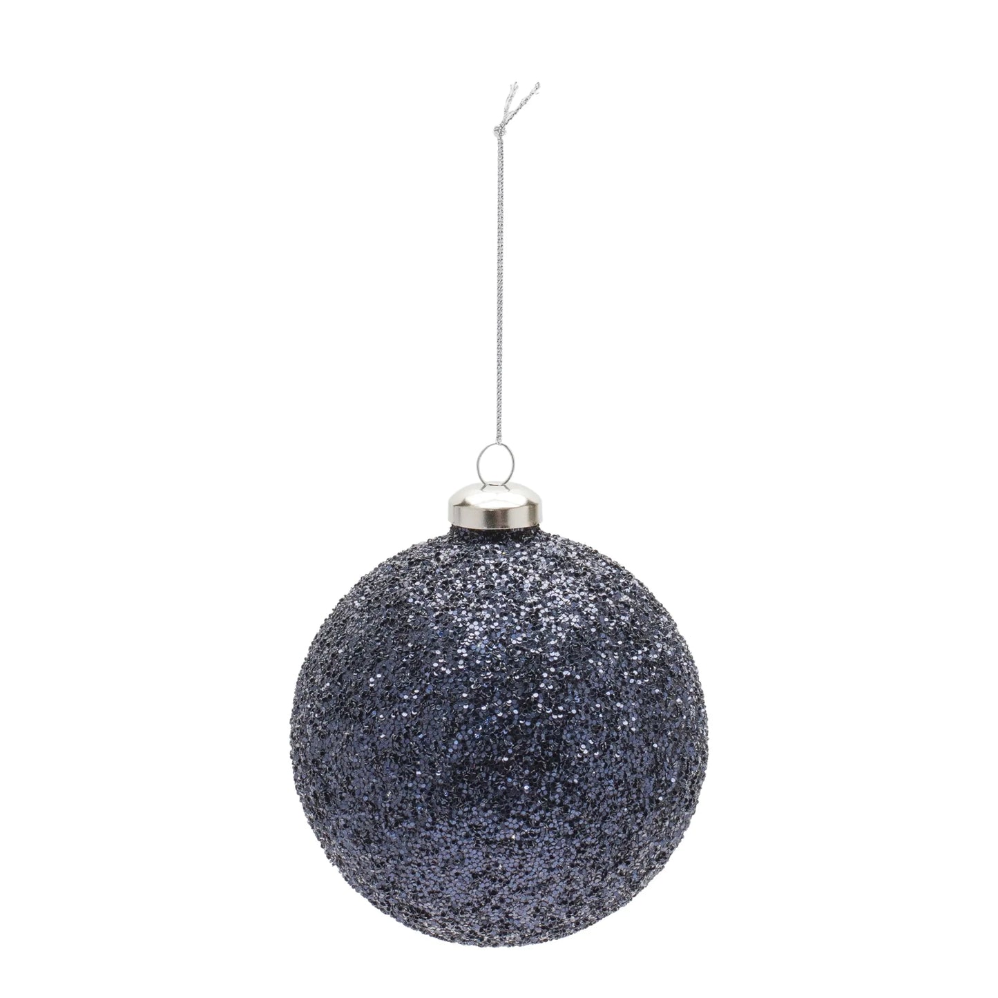Beaded Glass Ball Ornament