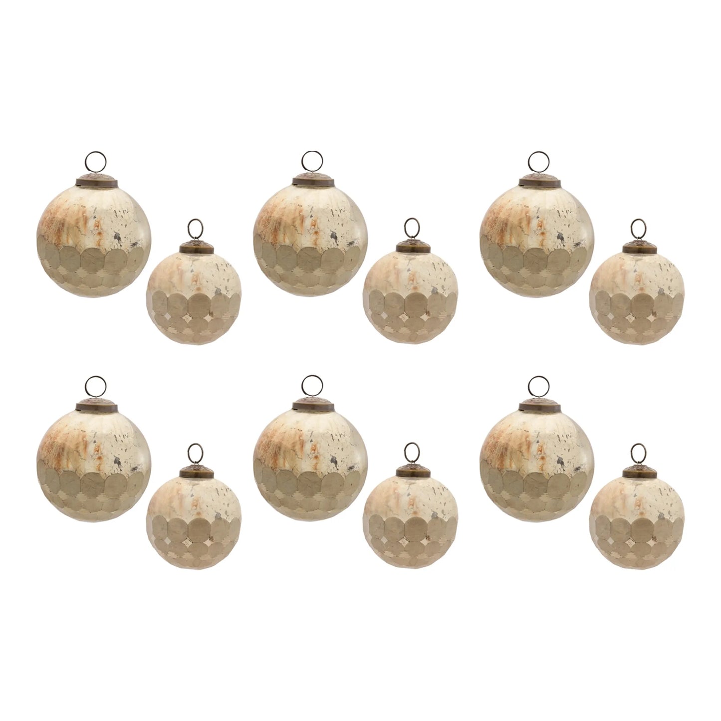 Distressed Glass Ball Ornament