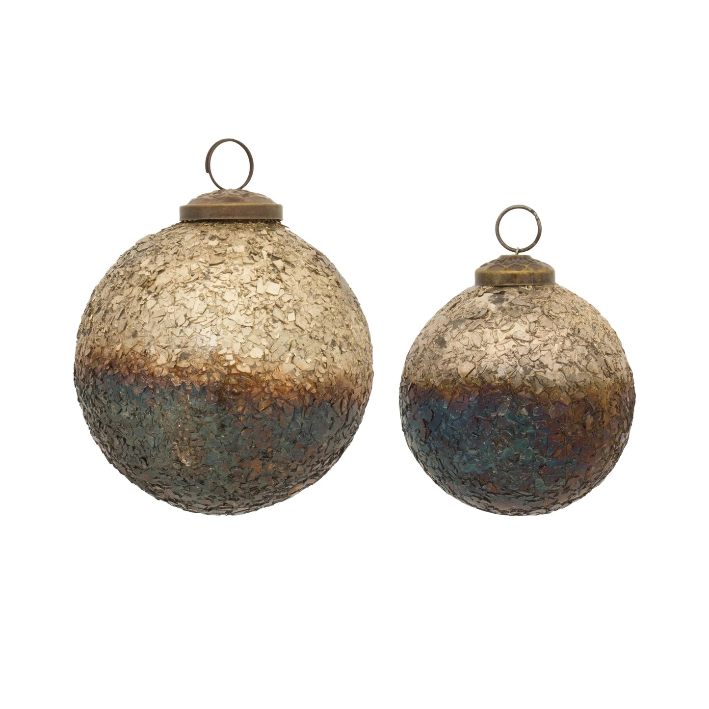 Mosaic Glass Ball Ornament  - Pack Of: Set of 12 | Materials: Glass