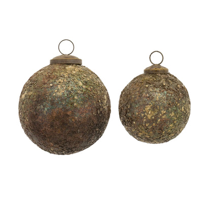 Mosaic Glass Ball Ornament  - Pack Of: Set of 12 | Materials: Glass