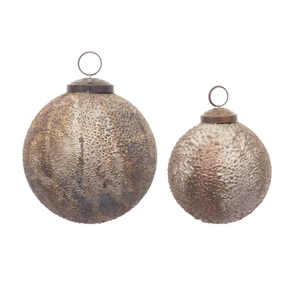 Bubbled Glass Ball Ornament