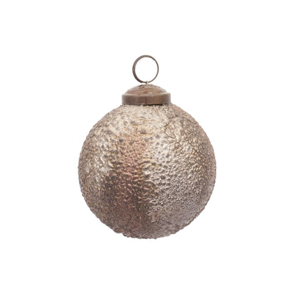 Bubbled Glass Ball Ornament