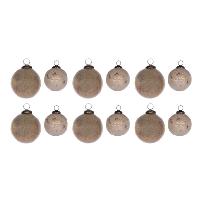 Distressed Glass Ball Ornament