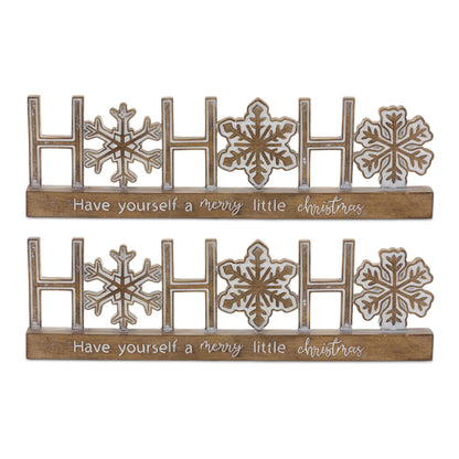 Ho Ho Ho Tabletop Sentiment Sign