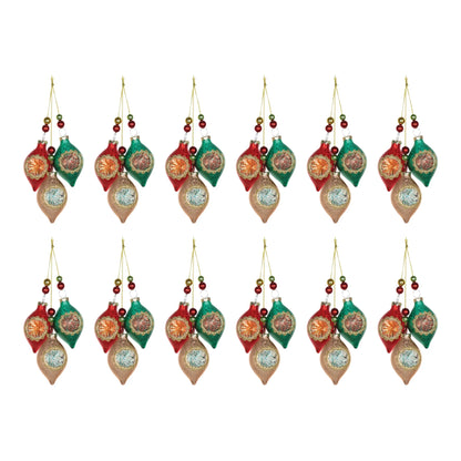 Glass Reflector Ornament Drop