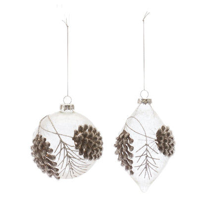 Beaded Glass Pinecone Ornament