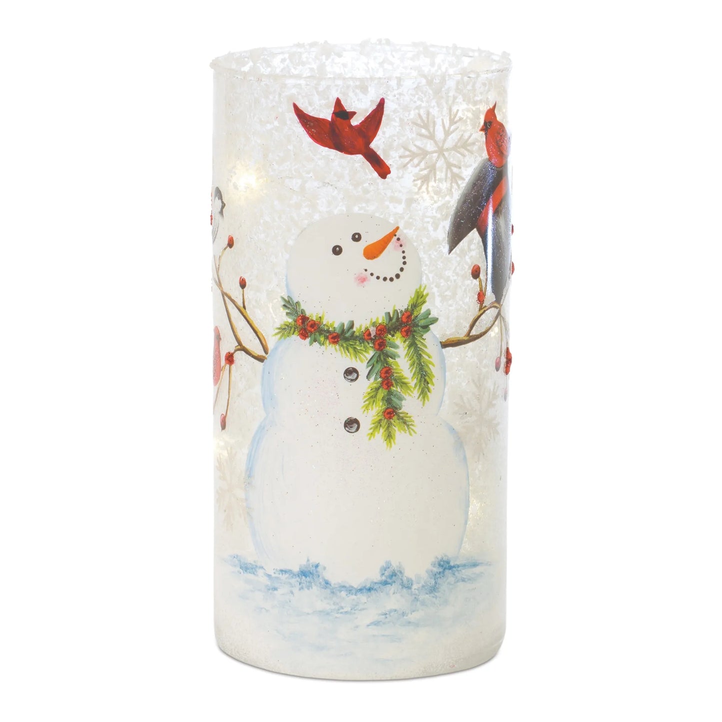 LED Snowman Luminary