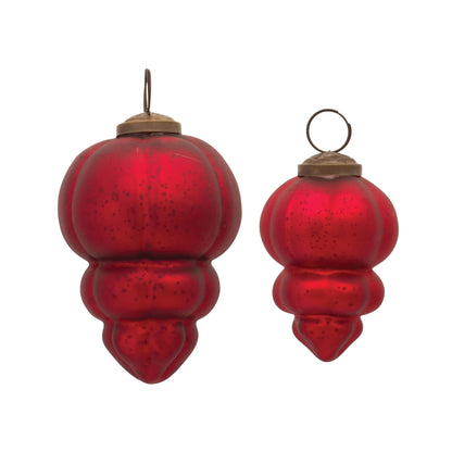 Red Mercury Glass Ornament