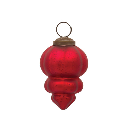 Red Mercury Glass Ornament