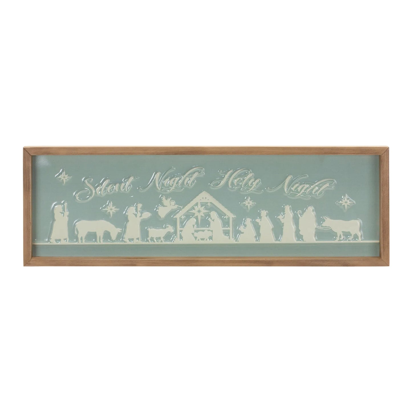 Framed Silent Night Sign