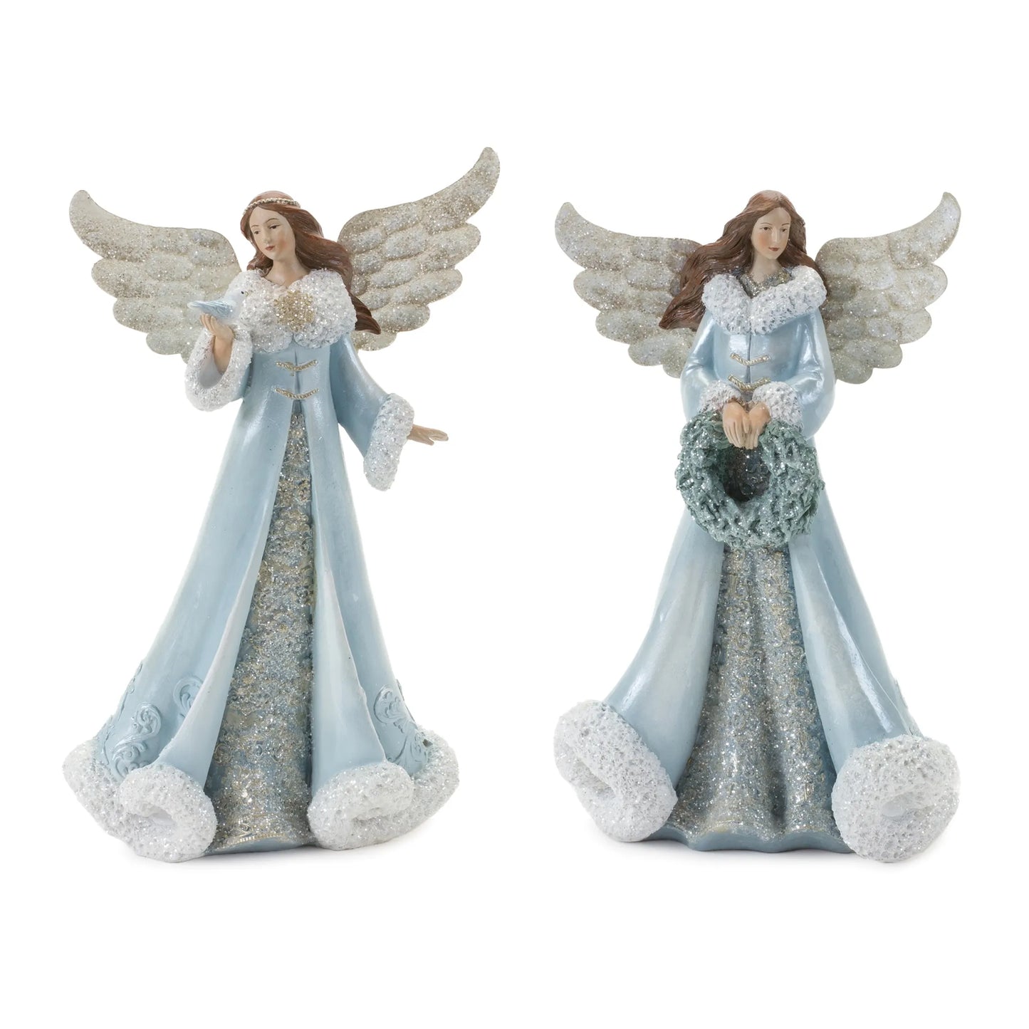 Elegant Winter Angel Figurine