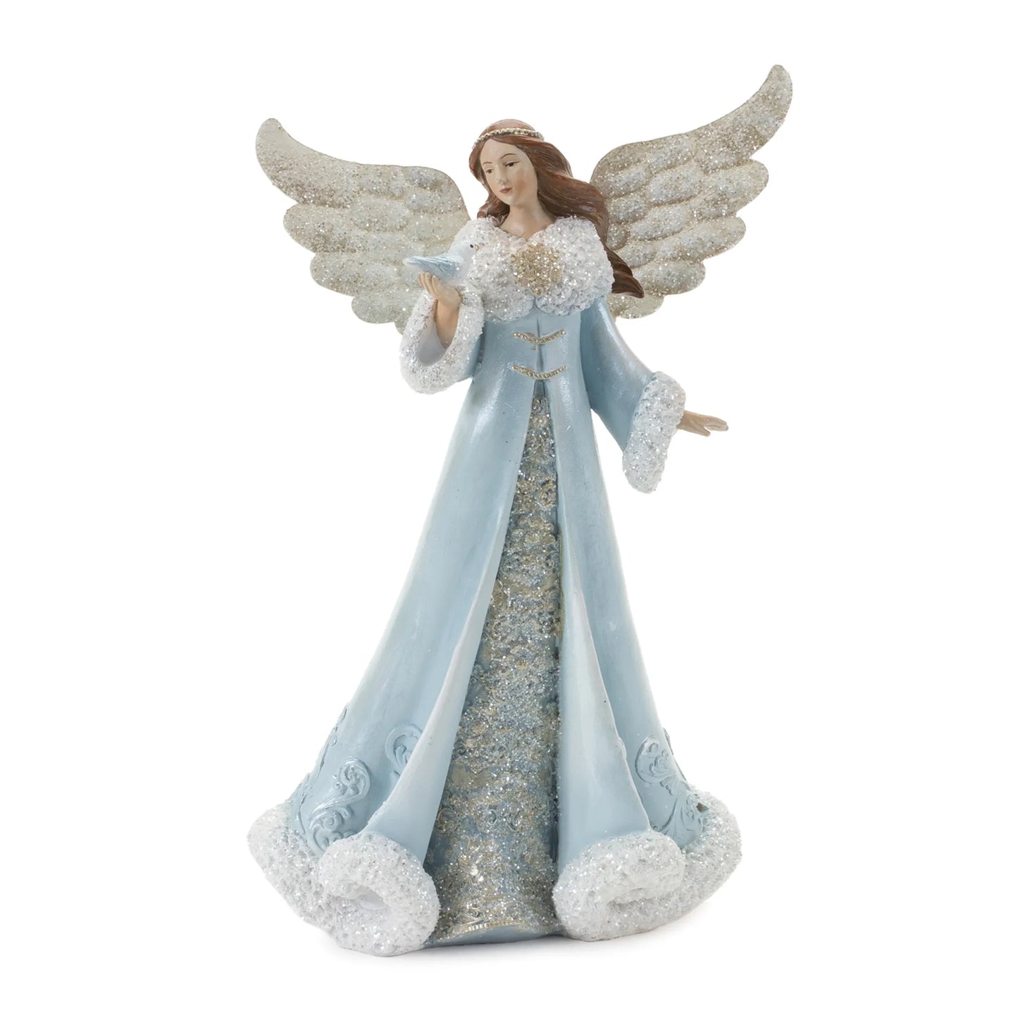 Elegant Winter Angel Figurine