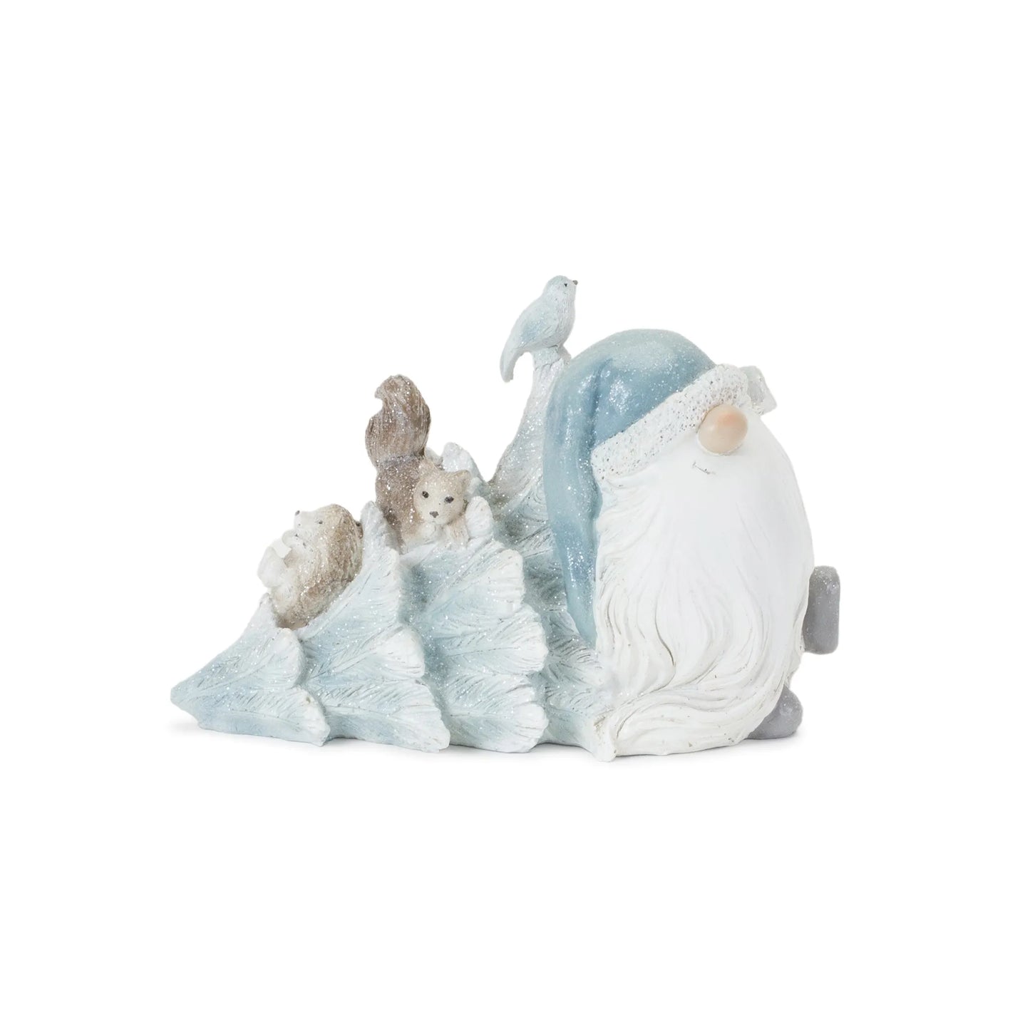 Gnome with Woodland Animals Figurine