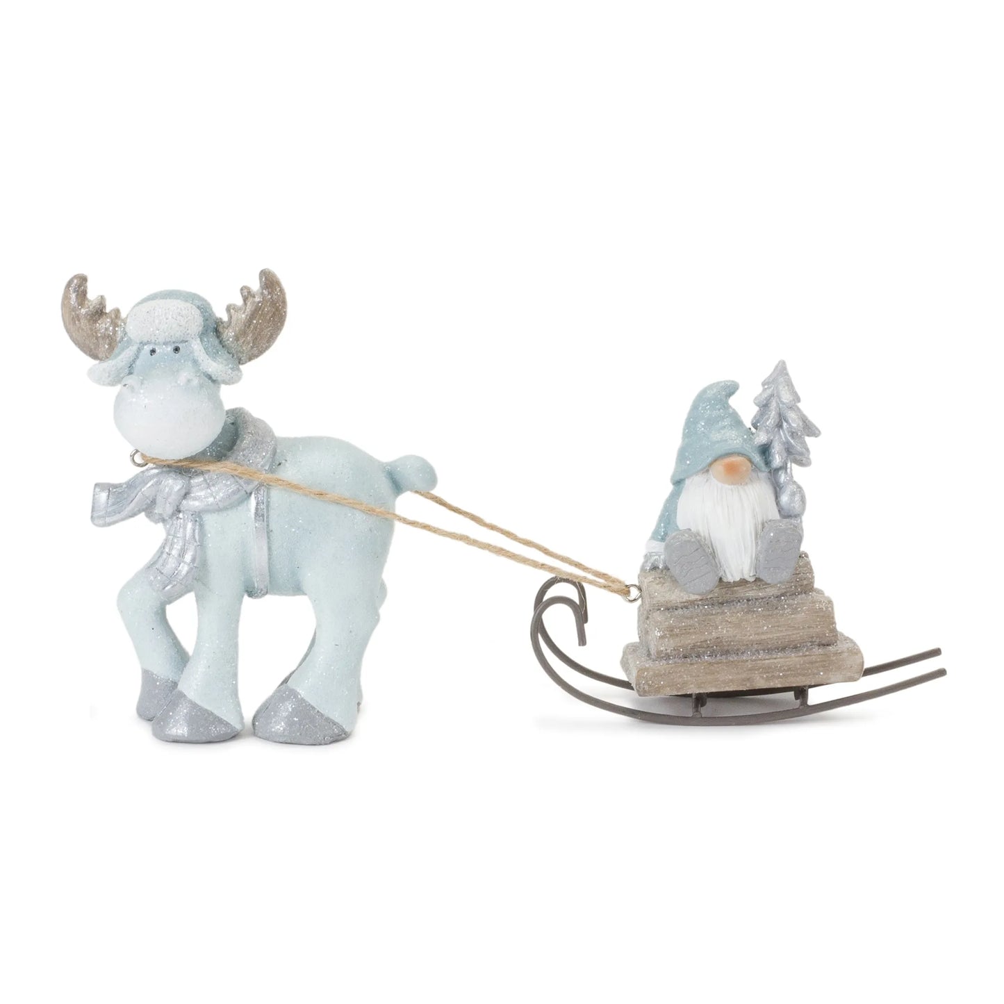 Gnome with Woodland Animals Figurine