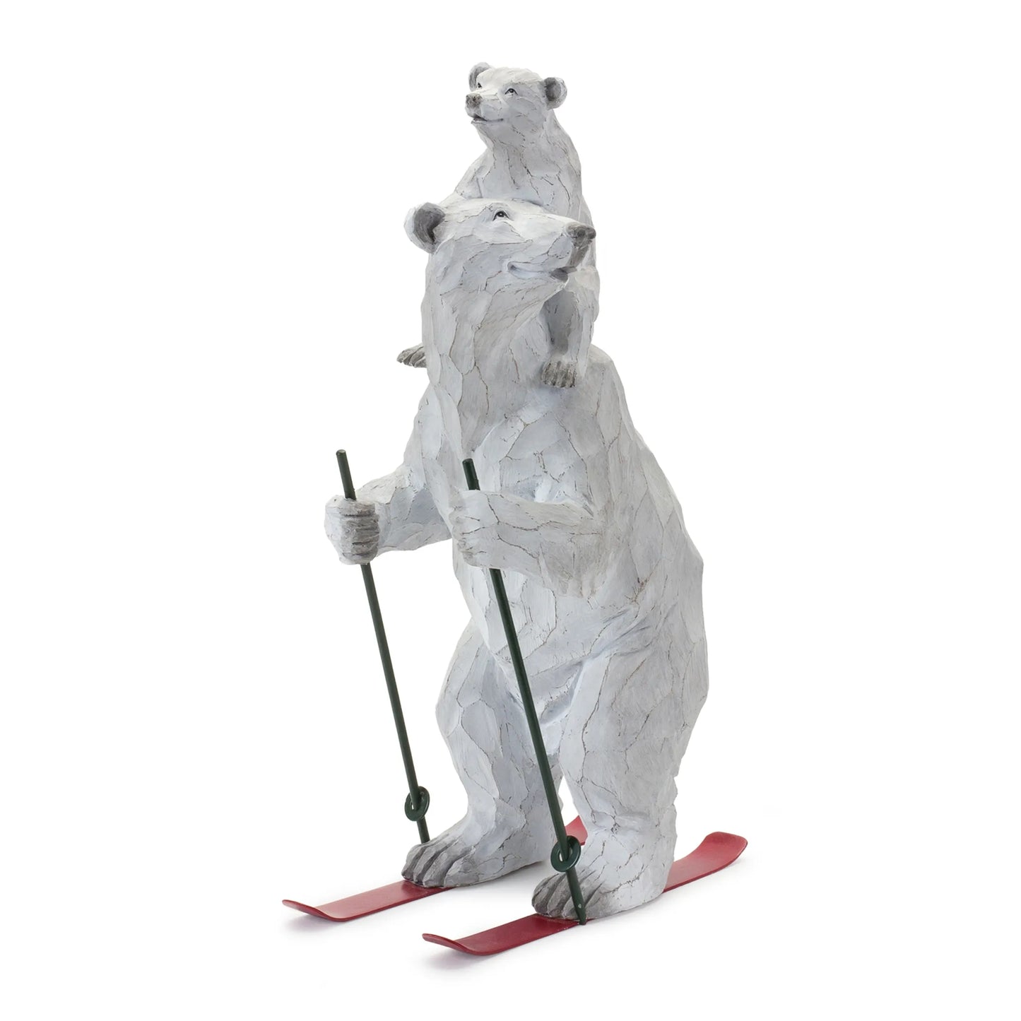 Polar Bear on Skis Figurine