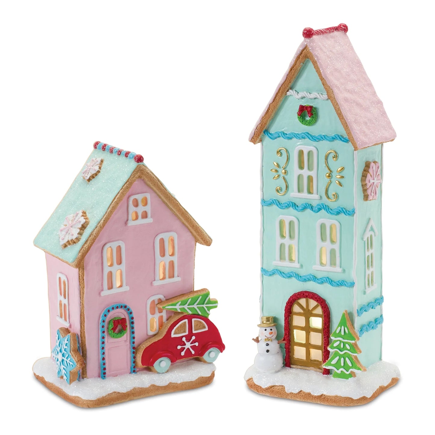 LED Lighted Gingerbread Village House