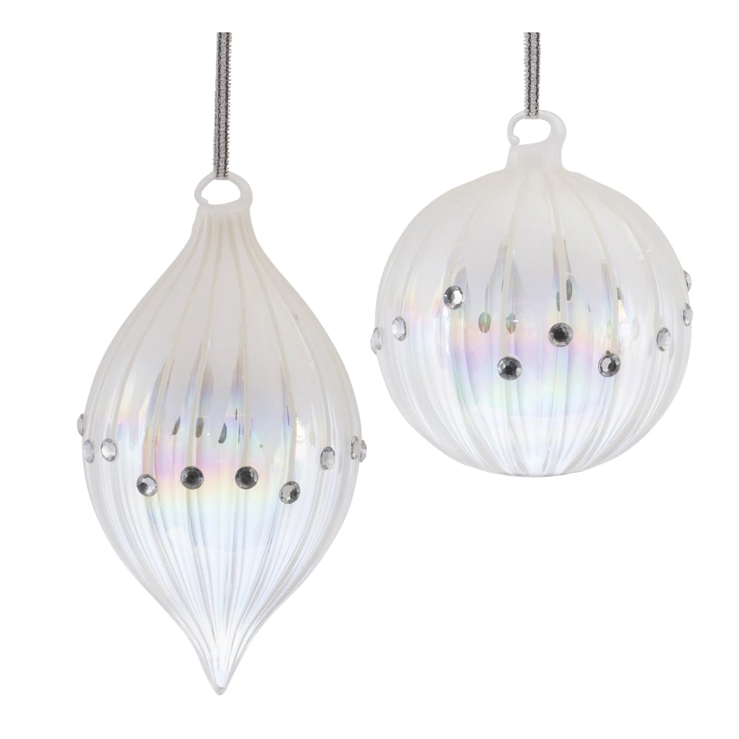 Irredescent Jeweled Glass Ornament