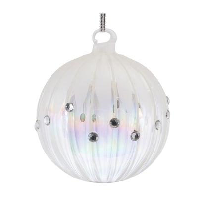 Irredescent Jeweled Glass Ornament