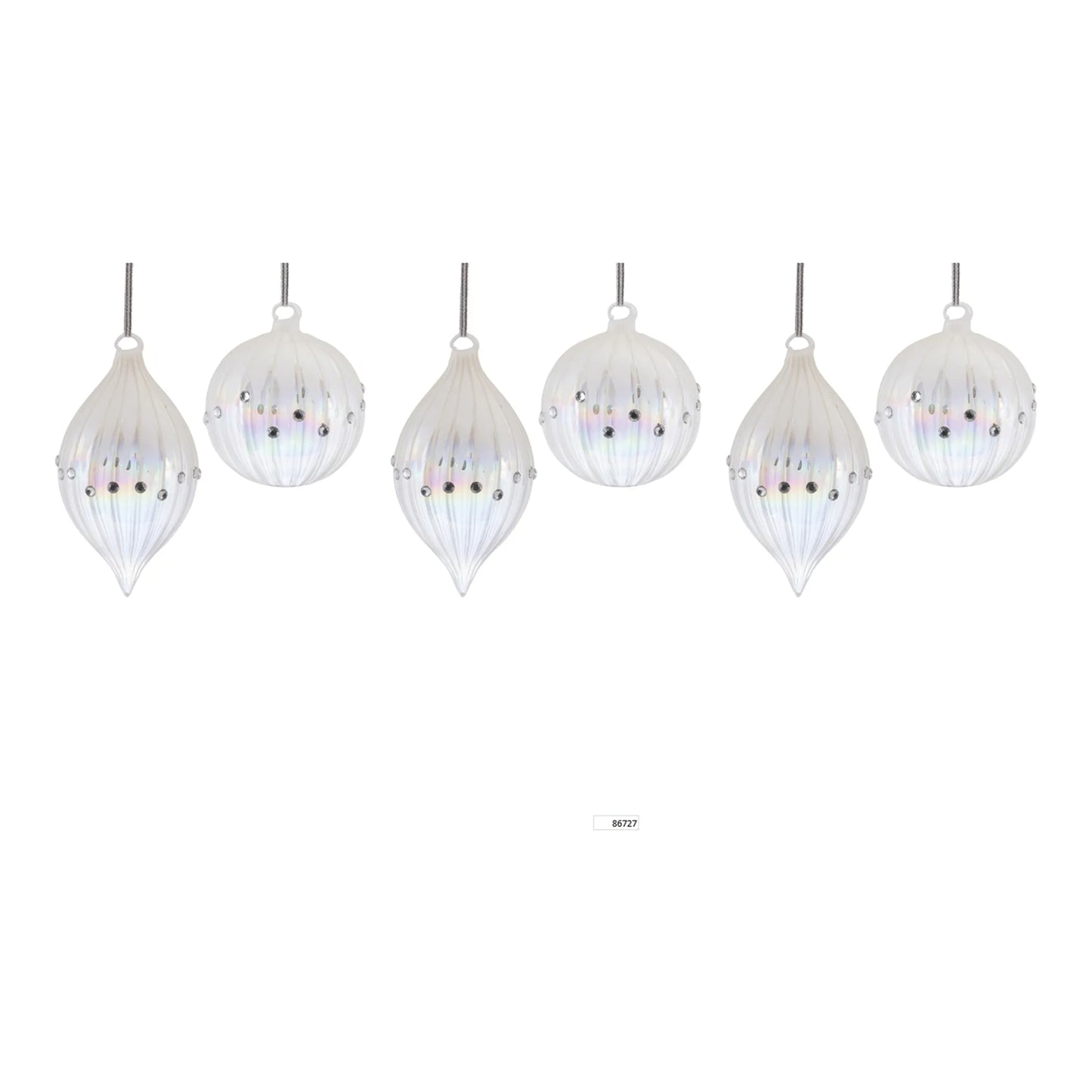Irredescent Jeweled Glass Ornament