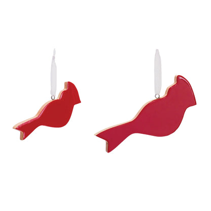 Glass Cardinal Bird Ornament