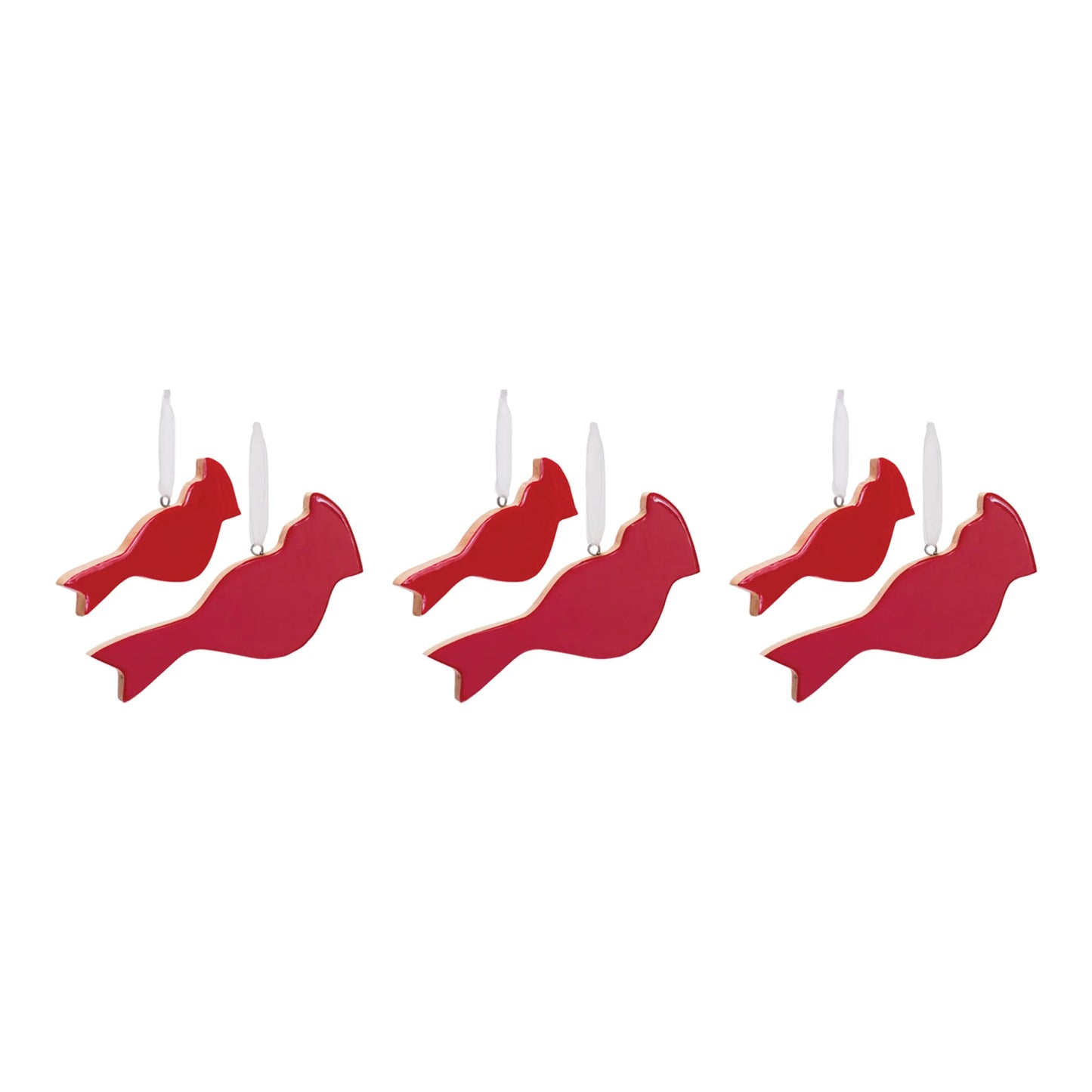 Glass Cardinal Bird Ornament