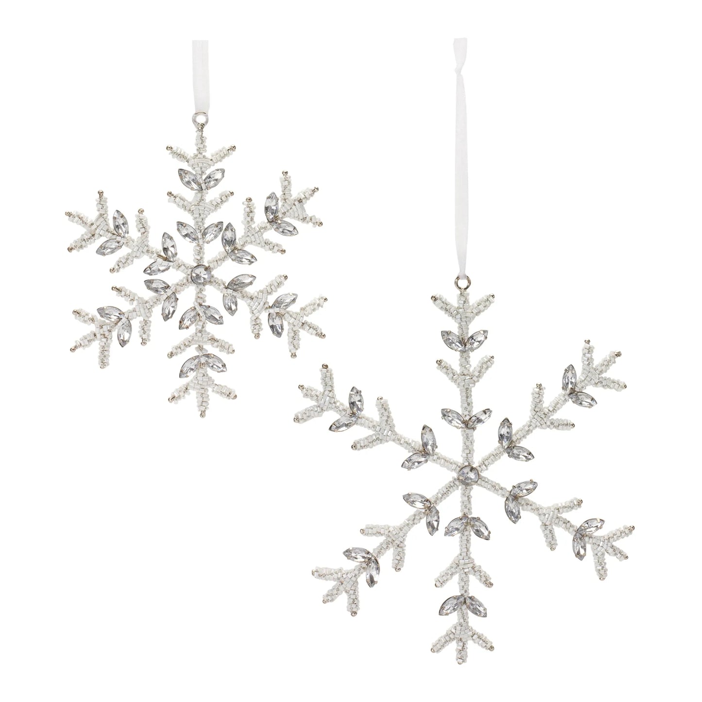 Jeweled Metal Snowflake Ornament