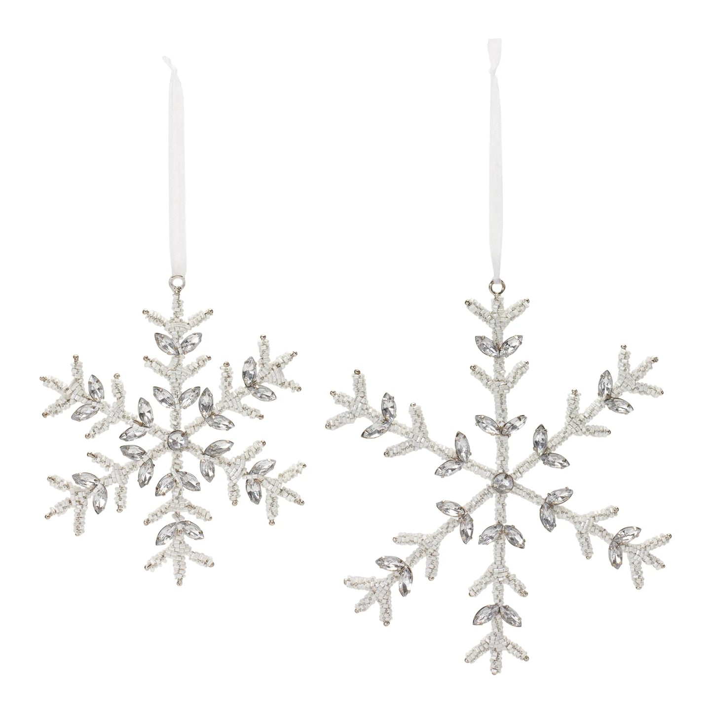 Jeweled Metal Snowflake Ornament