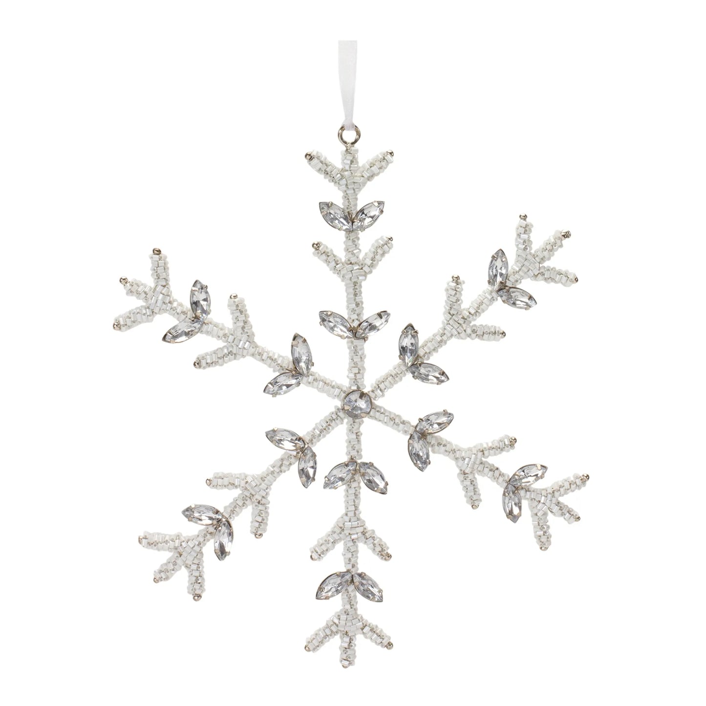 Jeweled Metal Snowflake Ornament