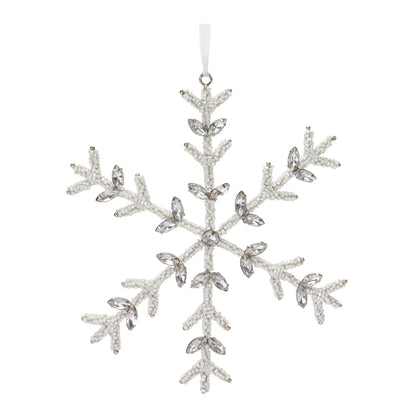 Jeweled Metal Snowflake Ornament