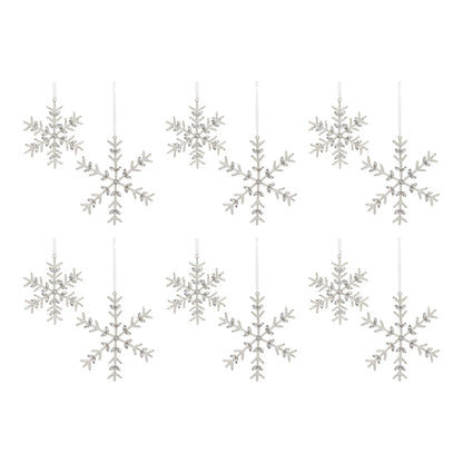 Jeweled Metal Snowflake Ornament