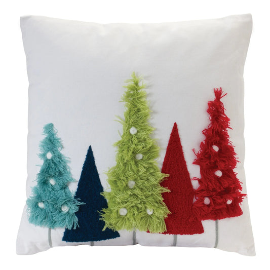 Colorful Tree Holiday Pillow
