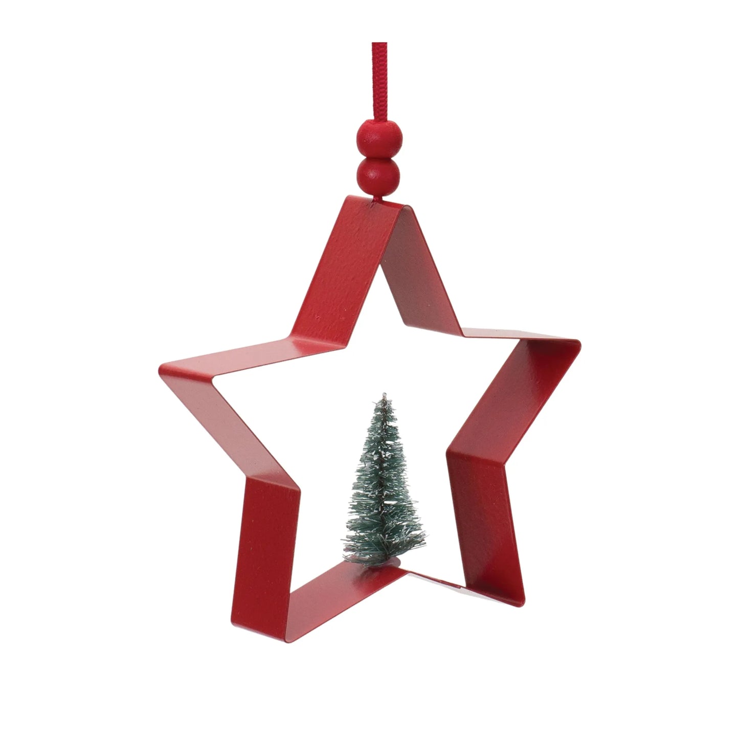 Star and Pine Tree Cookie Cutter Ornament