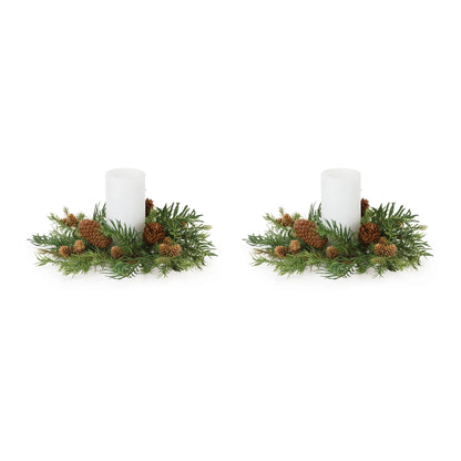 Pine Cone Candle Ring