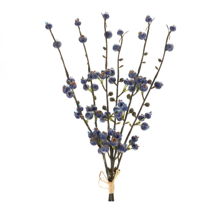 Winter Berry Twig Bundle  - Pack Of: Set of 6 | Materials: Plastic | DÃƒÂ©cor  style: Traditional