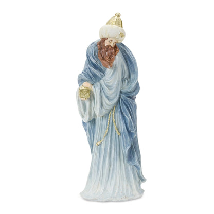 Winter Blue Nativity Figurines
