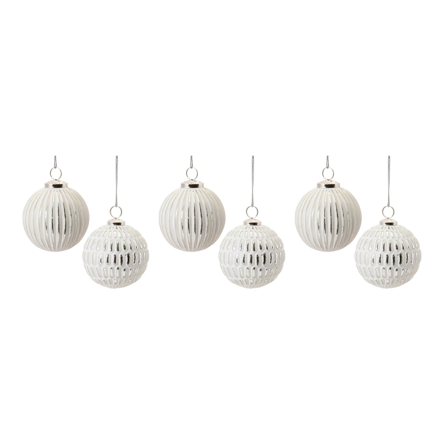 Frosted Glass Ball Ornament