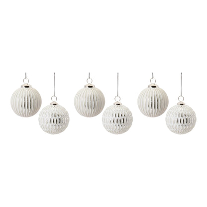 Frosted Glass Ball Ornament