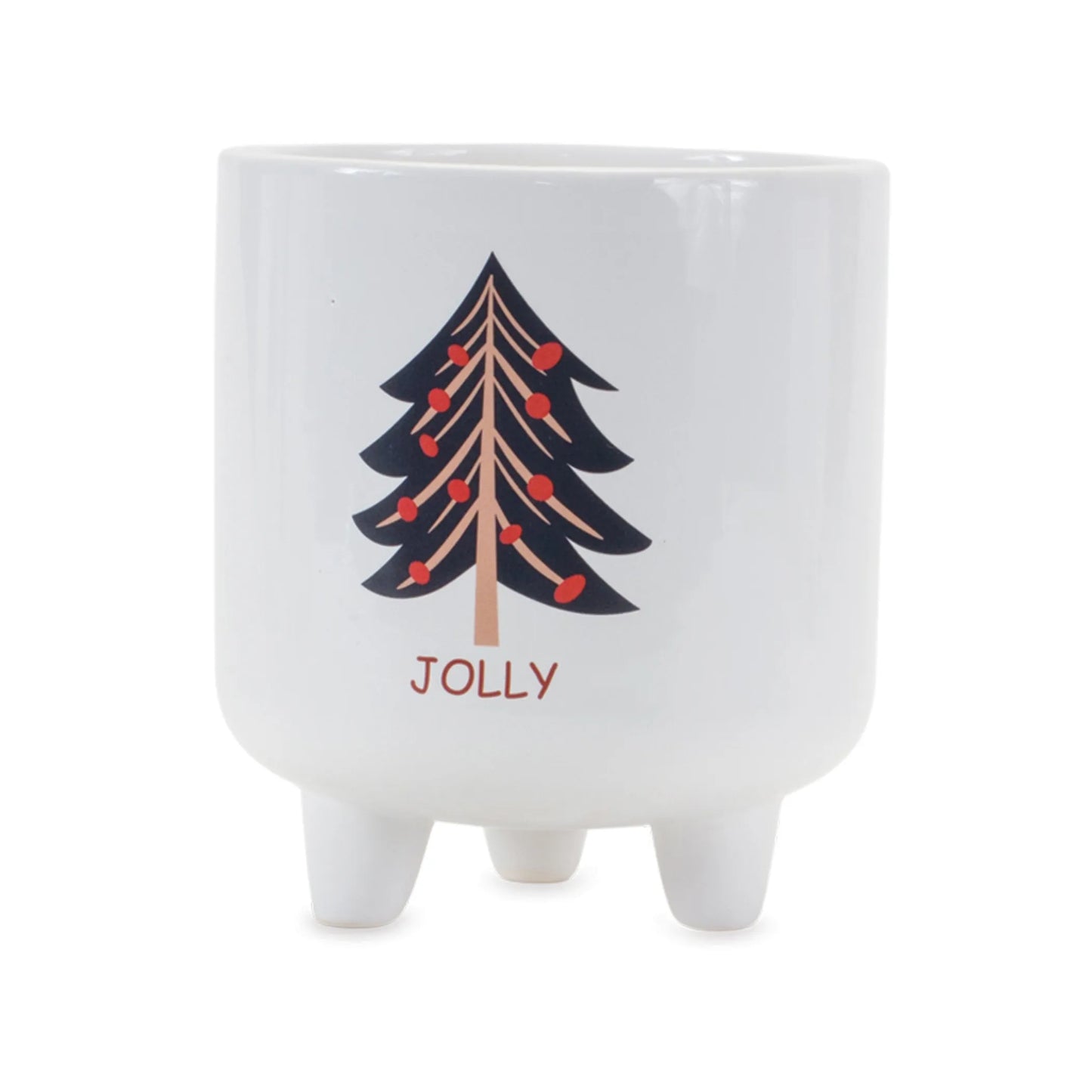Footed Pine Tree Planter