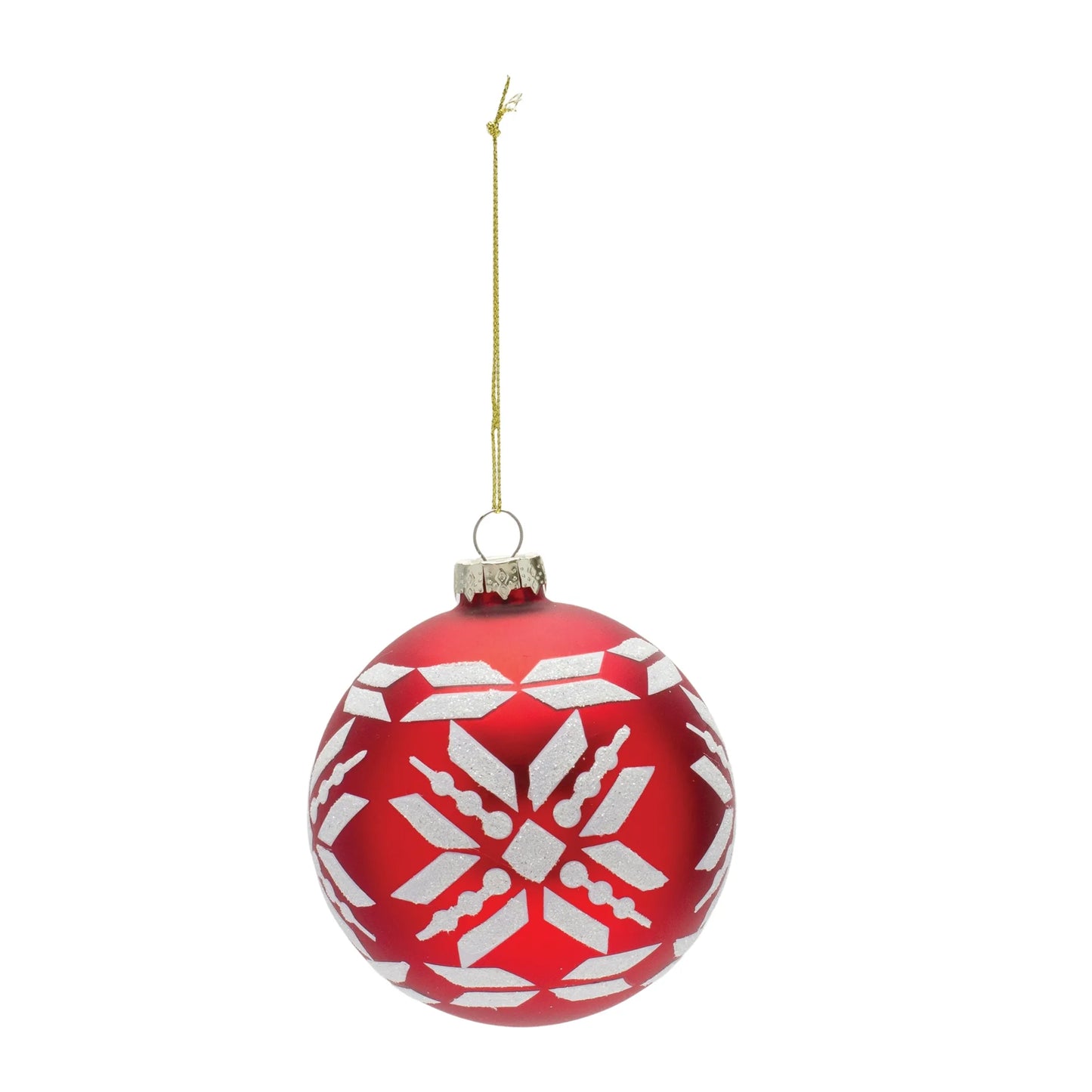 Nordic Snowflake Ball Ornament