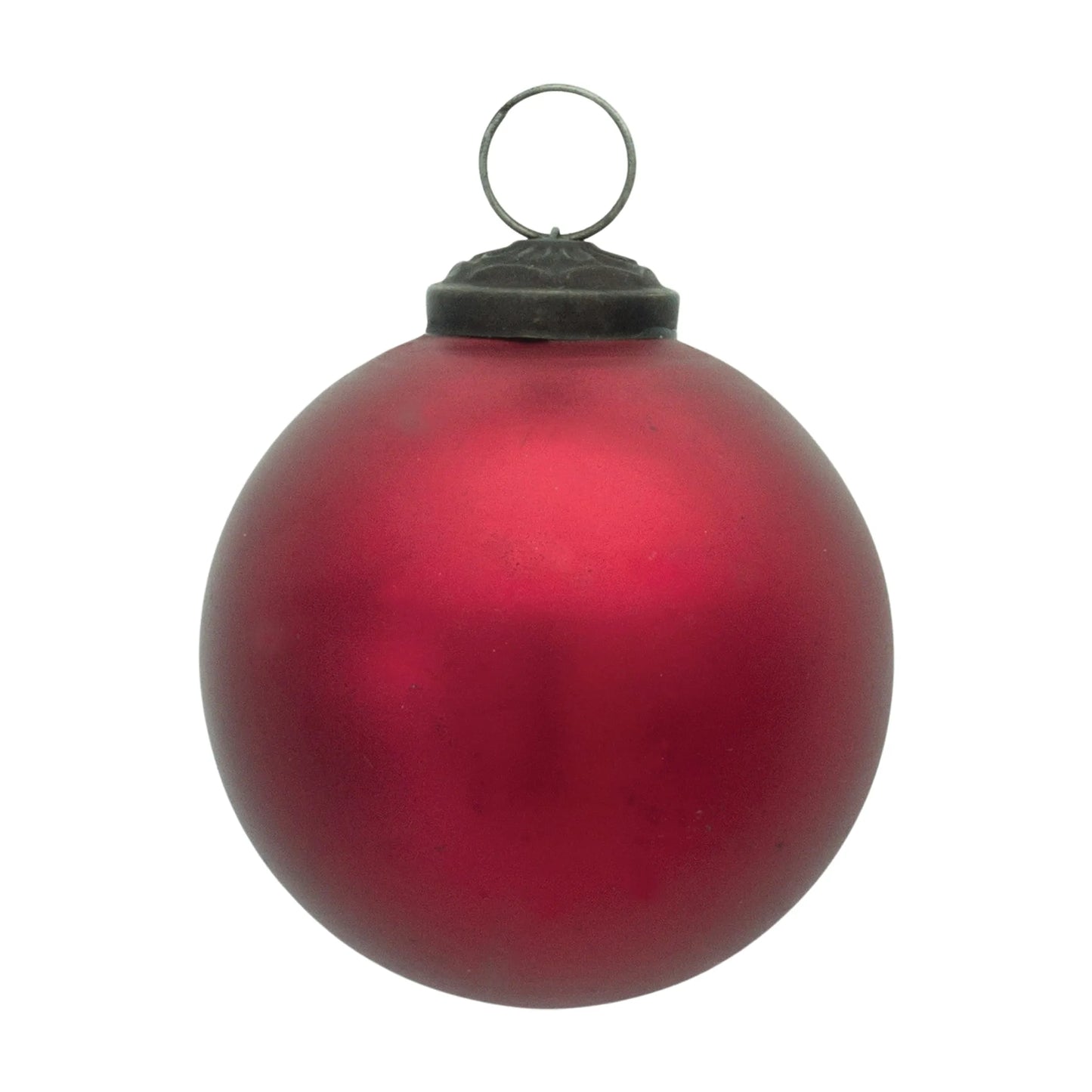 Frosted Glass Ball Ornament