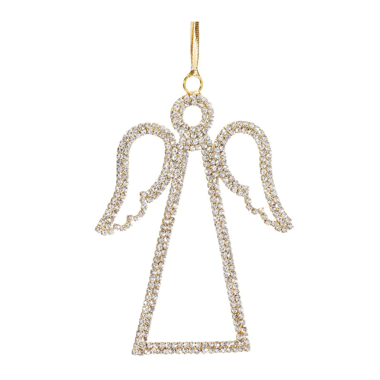 Jeweled Angel Outline Ornament